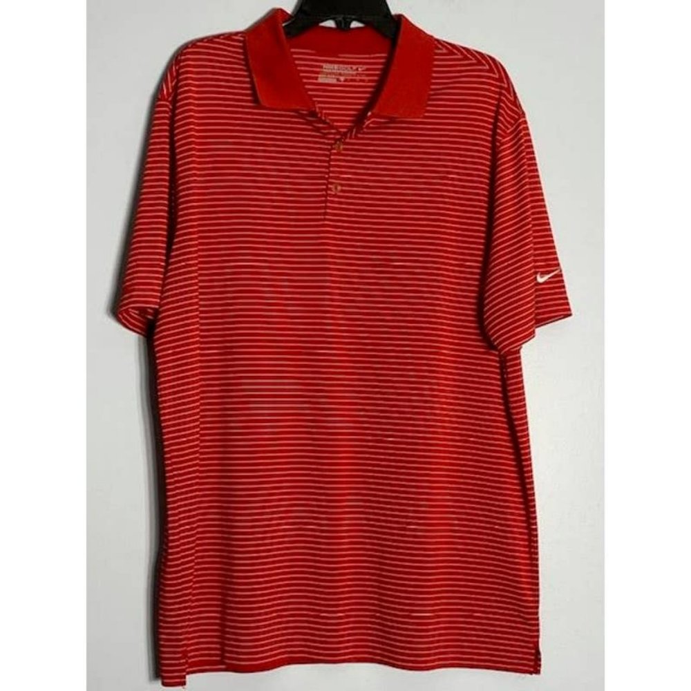 Nike Red stripe golf Polo shirt